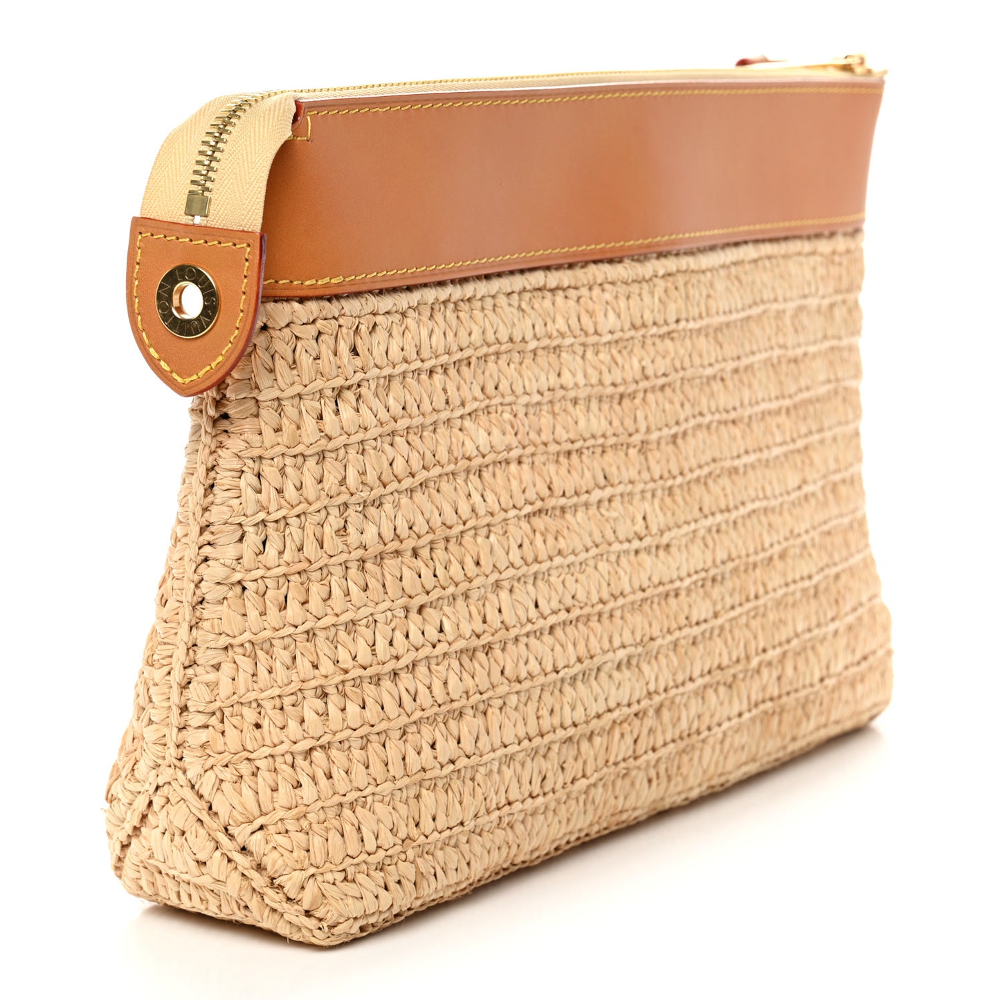 Raffia Pochette Voyage Souple Natural Beige
