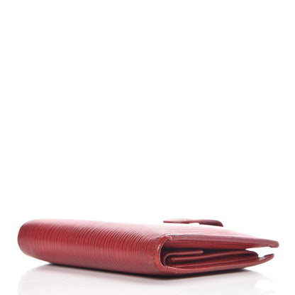 Louis Vuitton Epi Porte Billets Compact Wallet Red 4 of 15