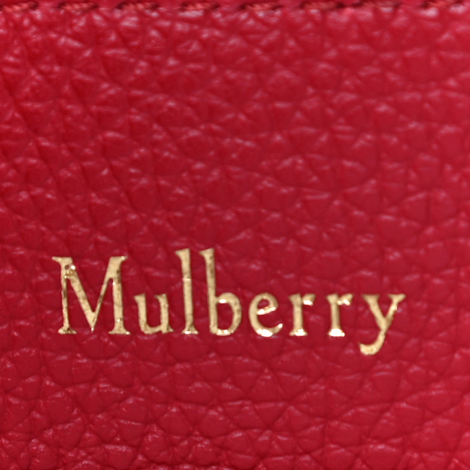 Mulberry Small Classic Grain Calfskin Mini Seaton Scarlet 7 of 12