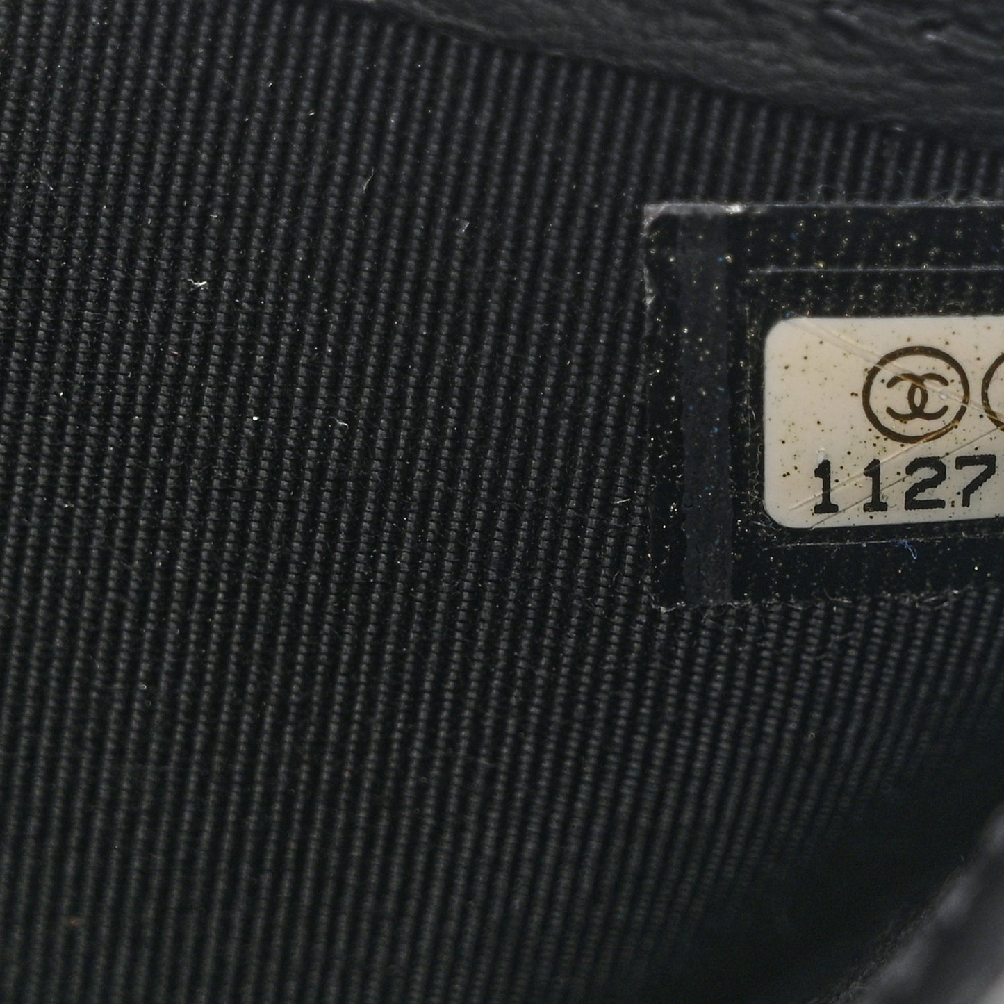 Lambskin Perforated Yen Wallet Black