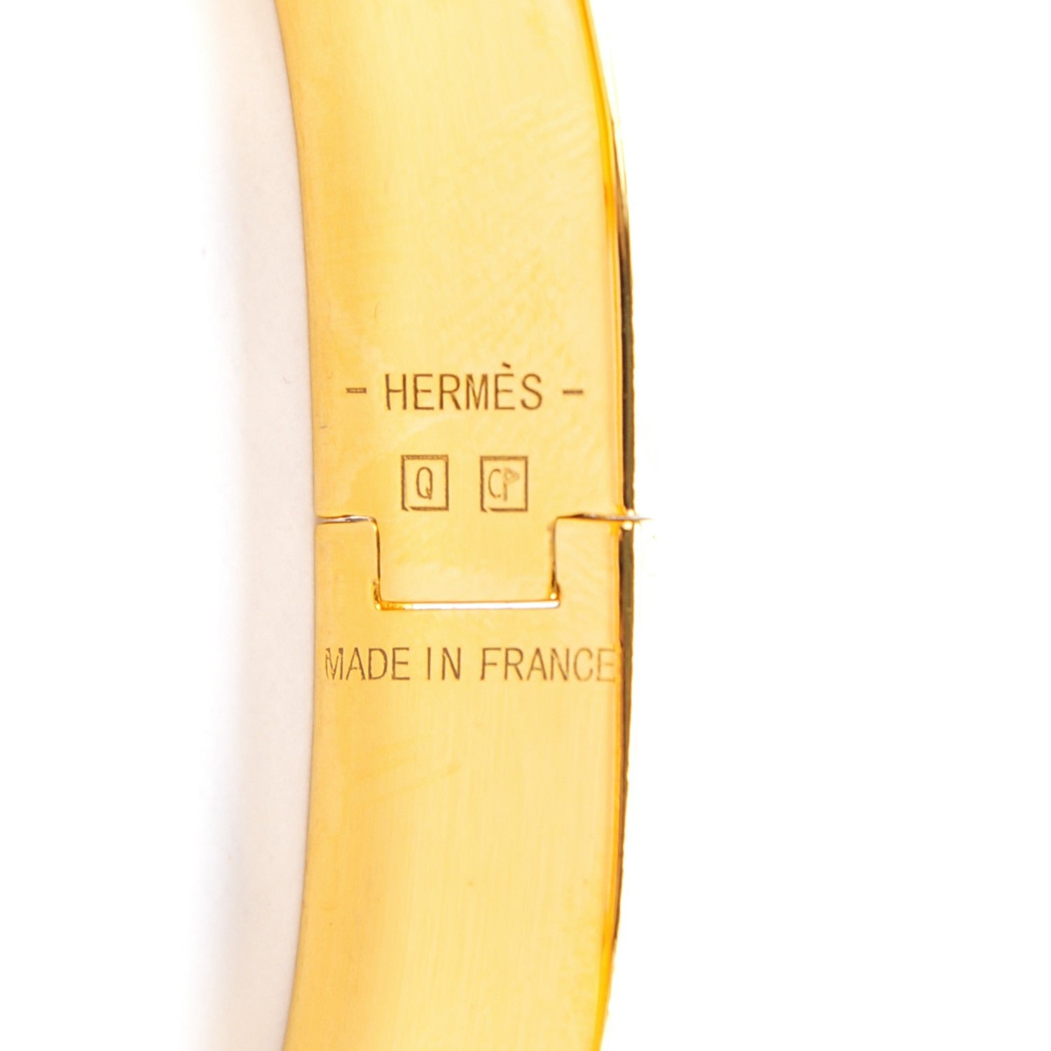 Hermes Enamel Narrow Clic Clac H Bracelet GM Bleu Transat 4 of 5