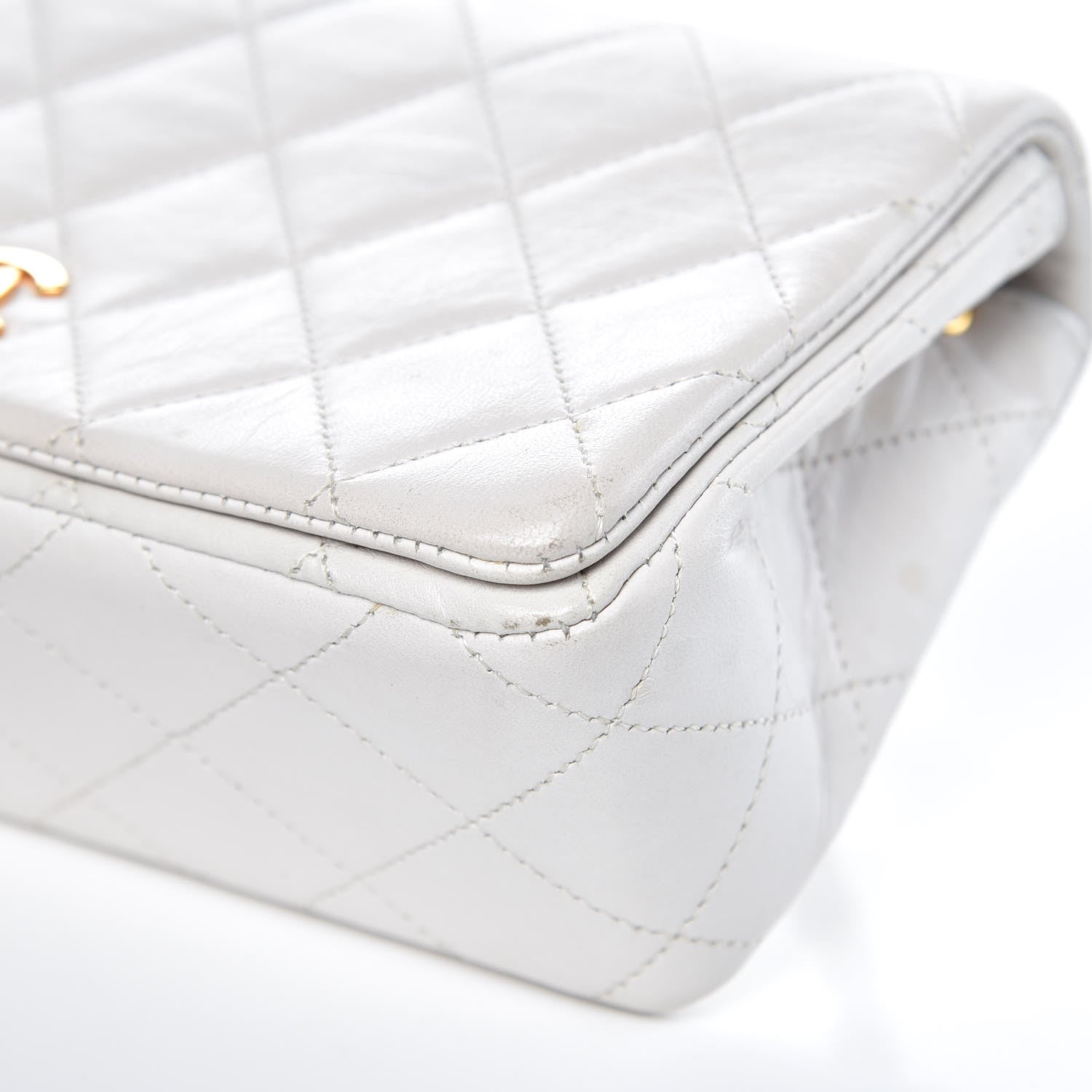 Chanel Lambskin Quilted Mini Flap White 10 of 14