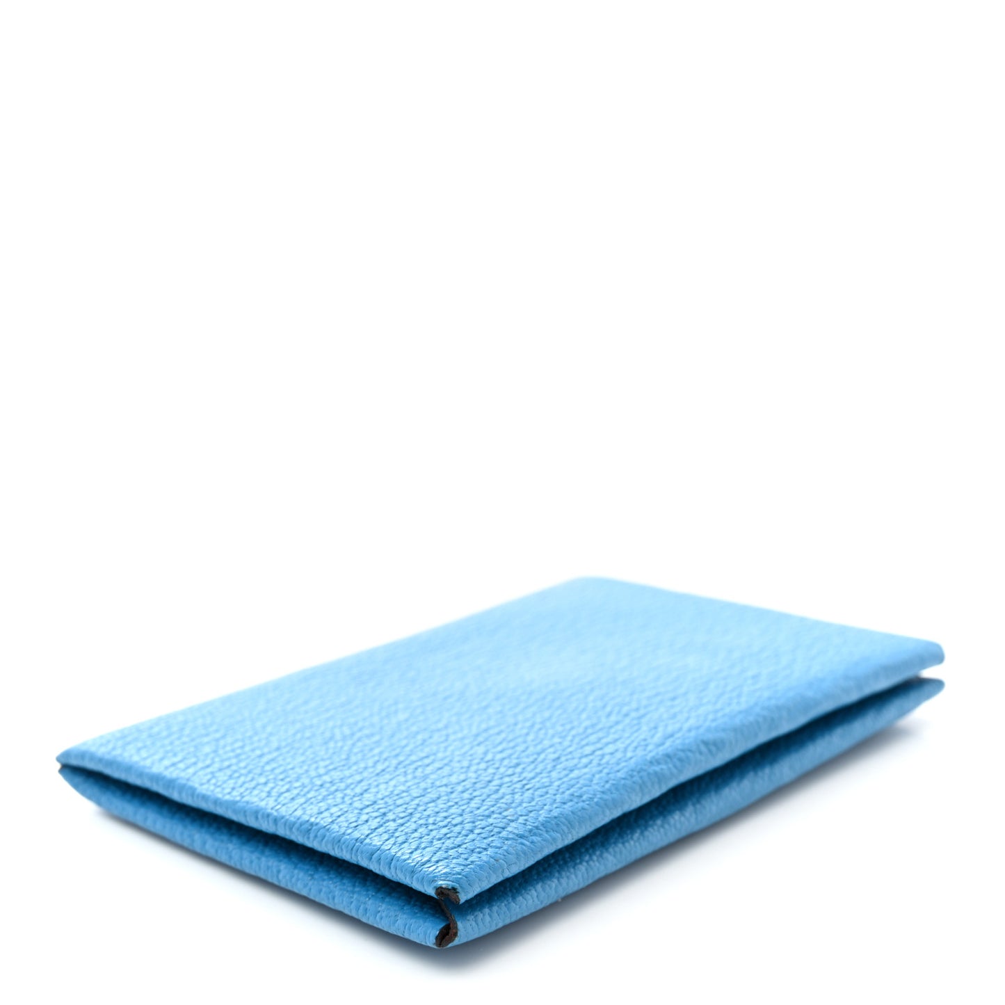 Chevre Mysore Verso Calvi Card Case Bleu Frida Cuivre