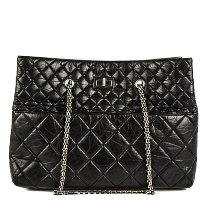 Chanel Aged Calfskin Reissue 2.55 Tote Black 1 of 7
