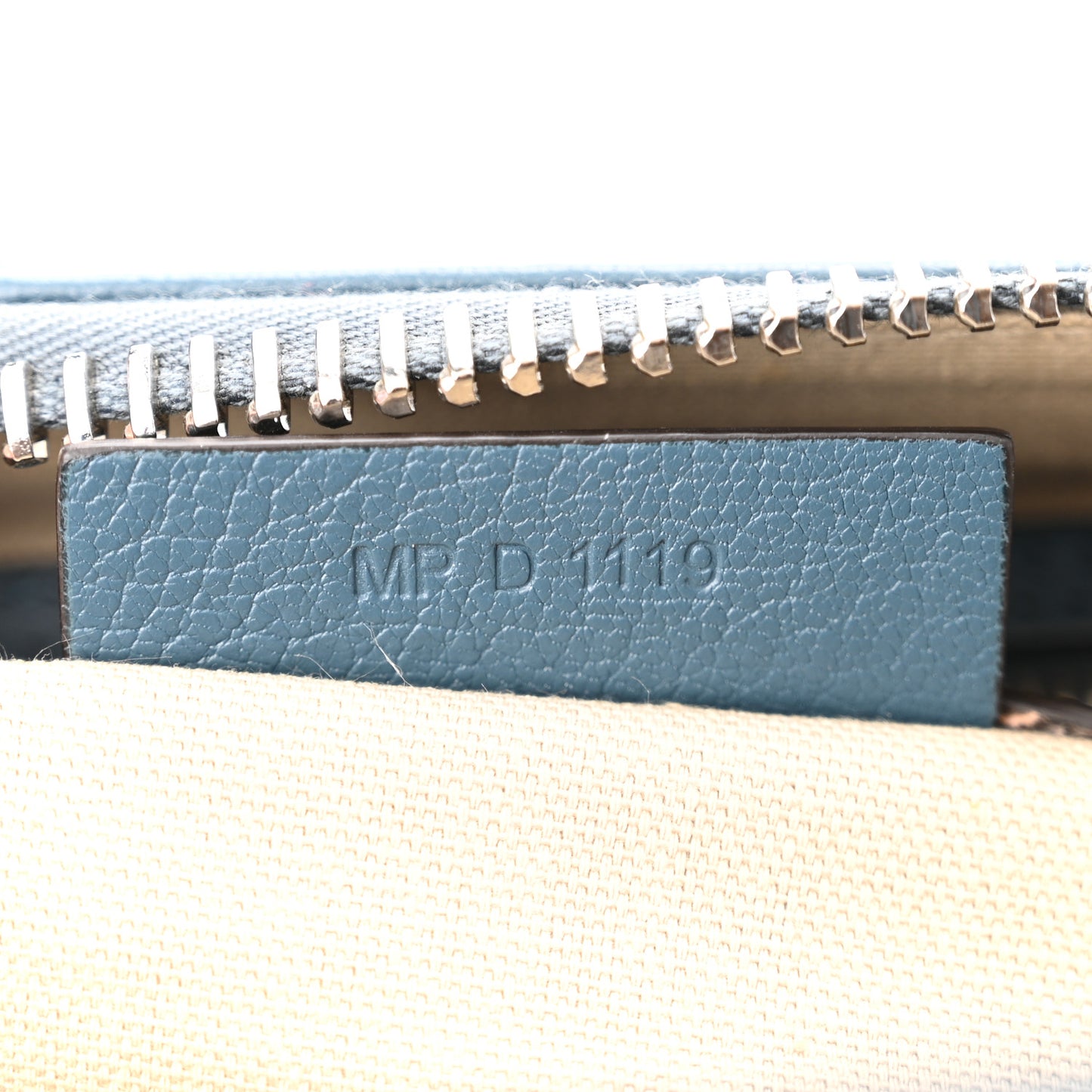 Sugar Goatskin Mini Antigona Oil Blue