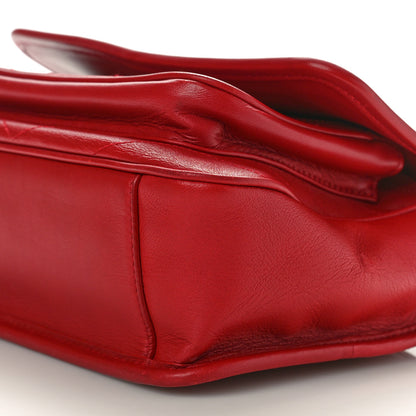 Saint Laurent Crinkled Calfskin Matelasse Monogram Baby Niki Chain Satchel Rouge Eros 11 of 11