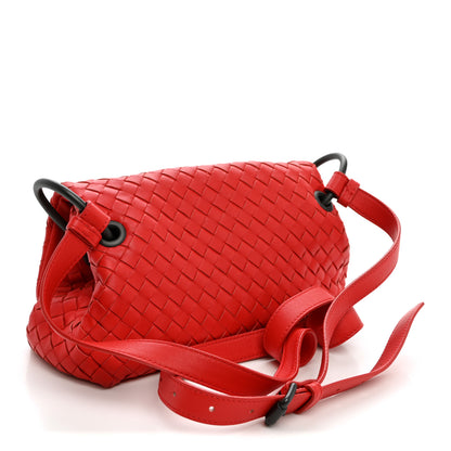 Bottega Veneta Nappa Intrecciato Crossbody Messenger Flap Red 3 of 9