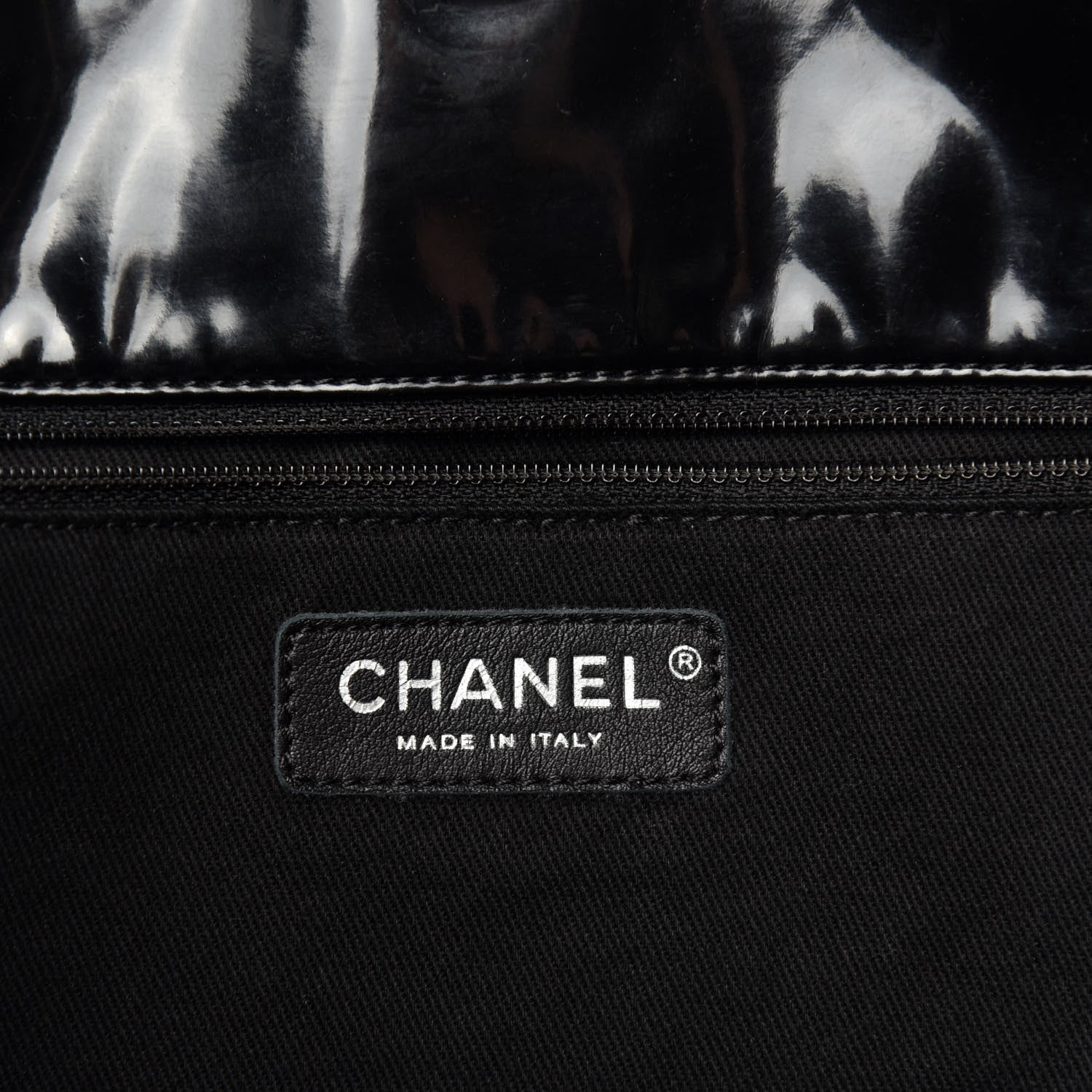Chanel Vinyl Quilted Large In The Business Tote Black 8 of 10