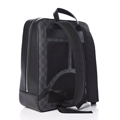 Gucci GG Supreme Monogram Web Tote Backpack Black Grey 3 of 9