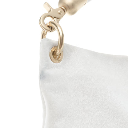 Chanel Calfskin CC Bucket Hobo White 11 of 11