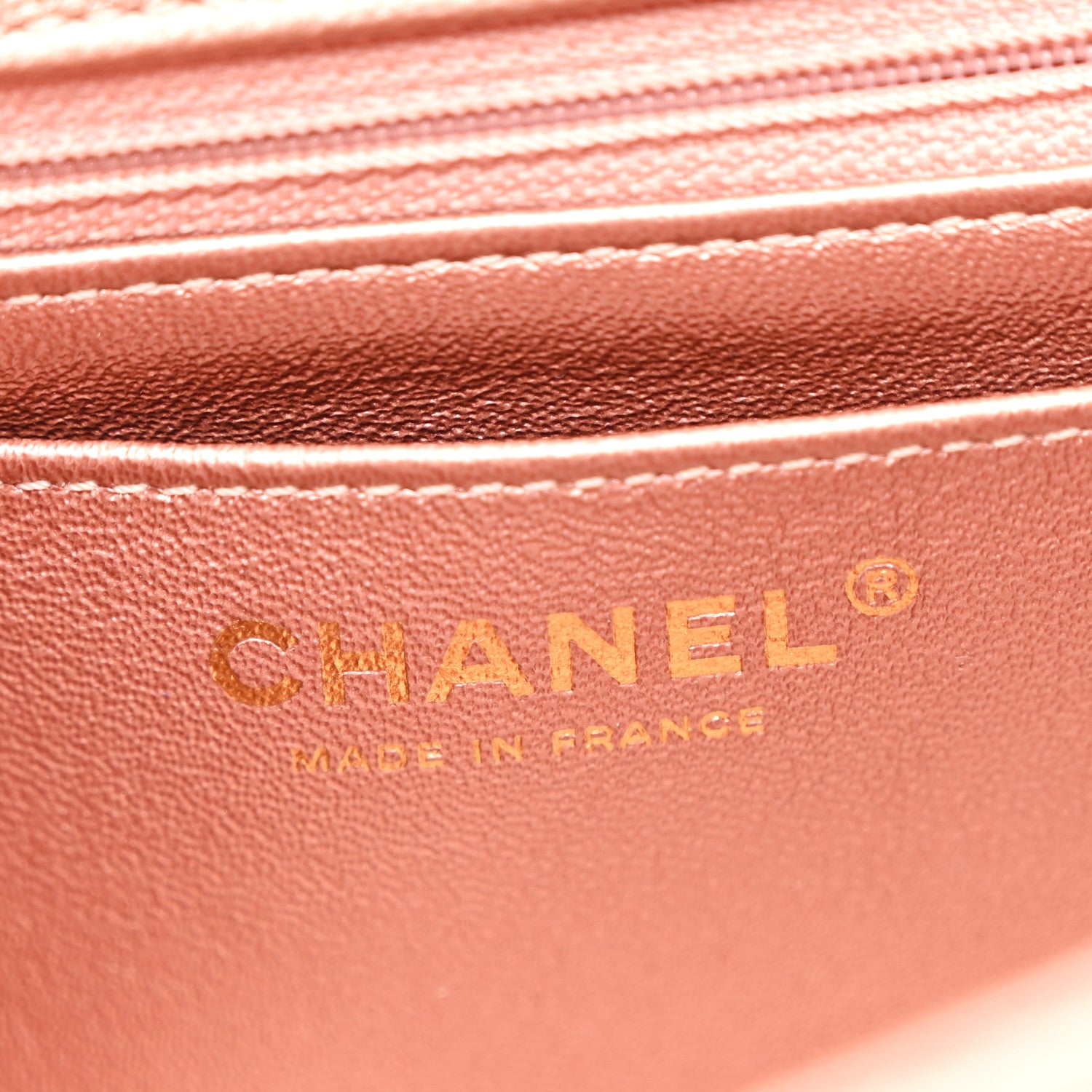 Chanel Metallic Grained Calfskin Quilted 2.55 Reissue Mini Flap Copper Pink 6 of 10