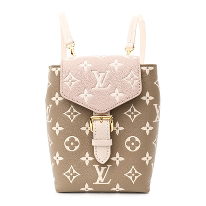 Louis Vuitton Empreinte Monogram Spring in the City Tiny Backpack Kaki Beige Cream 1 of 9