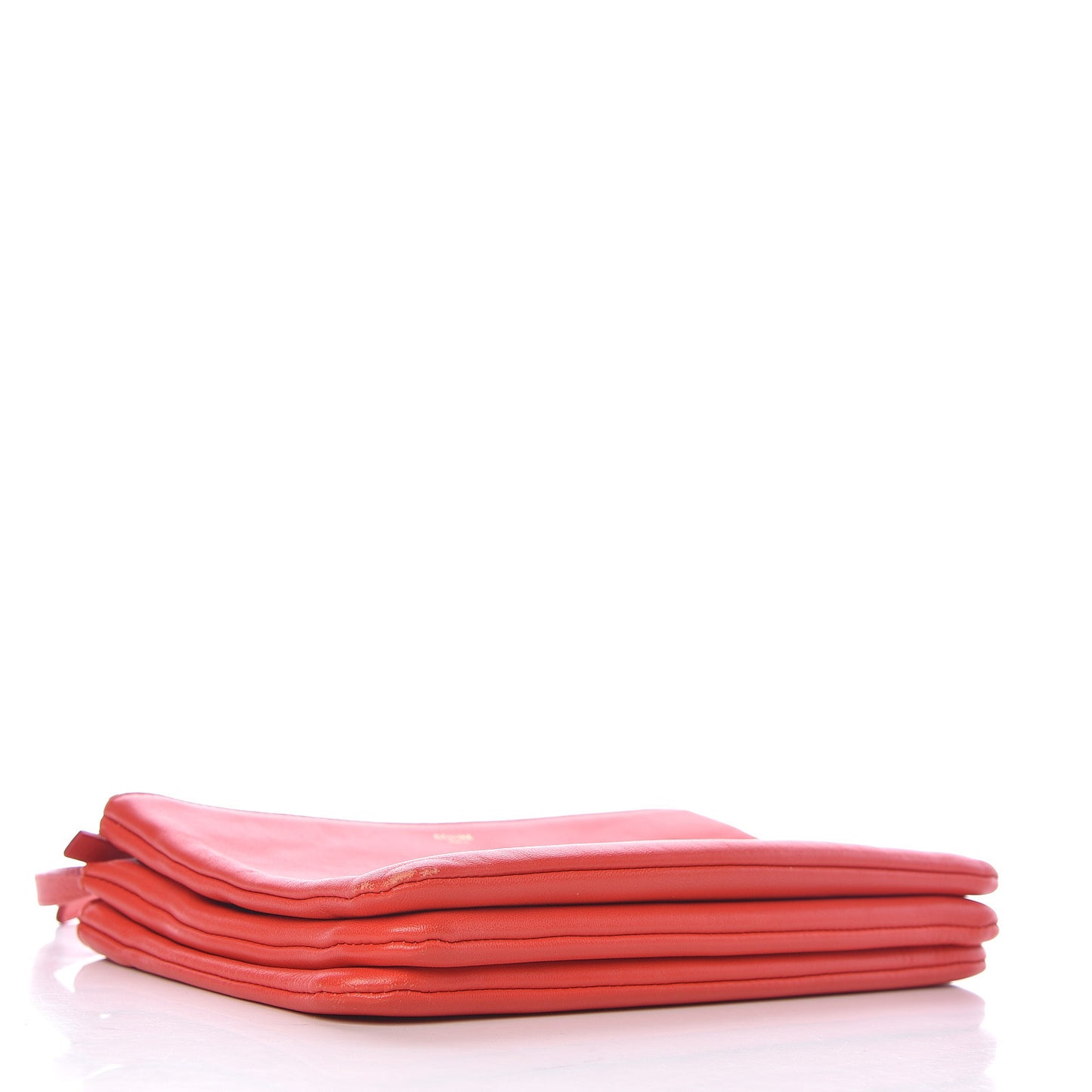 Liege Calfskin Small Trio Crossbody Bag Vermillion
