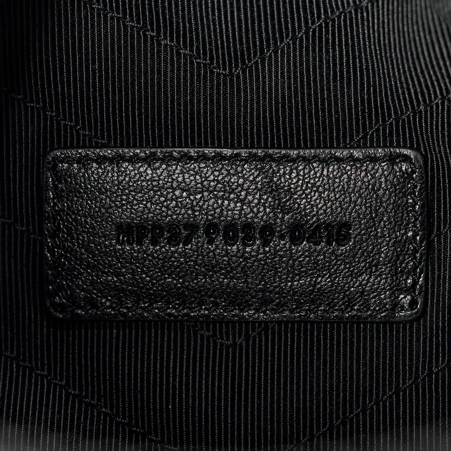 Saint Laurent Calfskin Matelasse Chevron Monogram A5 Wristlet Black 7 of 11