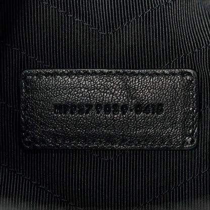 Saint Laurent Calfskin Matelasse Chevron Monogram A5 Wristlet Black 7 of 11