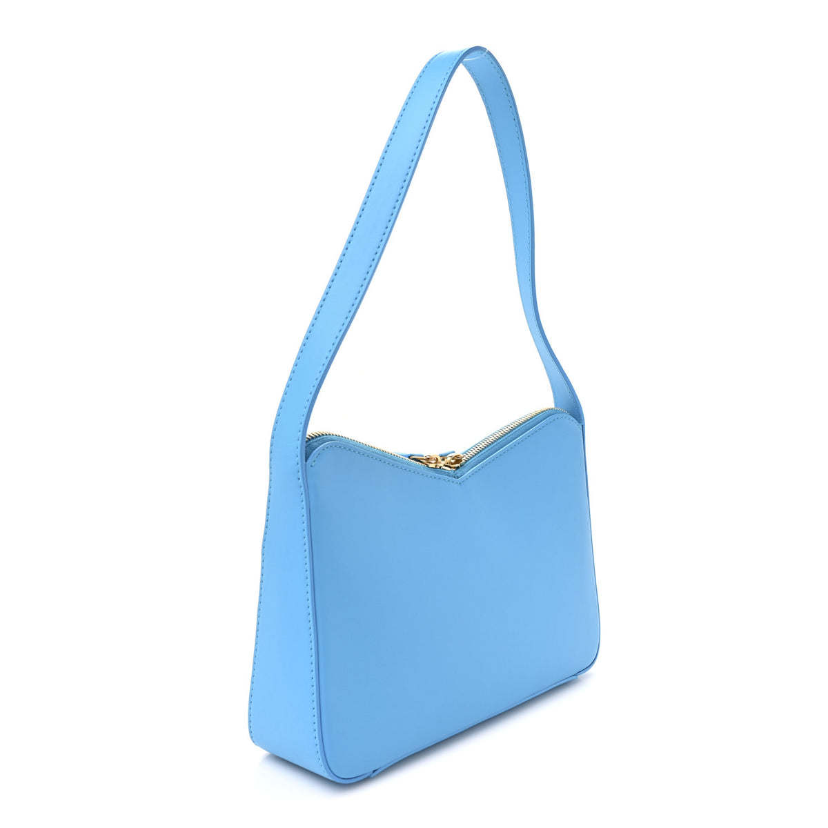 Mansur Gavriel Smooth Calfskin Mini Frame Bag Blue 2 of 9