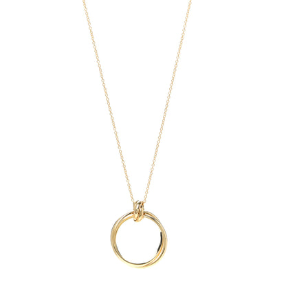 Tiffany 18K Yellow Gold Paloma Picasso Melody Circle Pendant Necklace 1 of 5