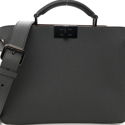 Fendi Cuoio Romano Vitello Cover Monochrome Peekaboo I SEE U Satchel 8 of 14