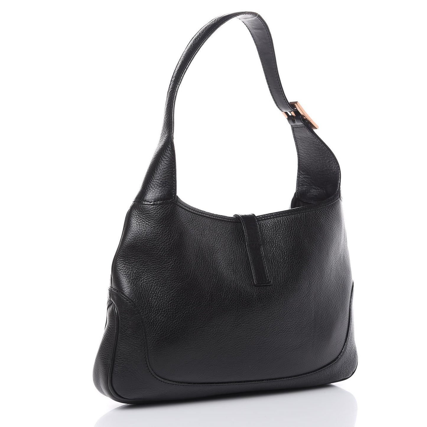 Calfskin Small Jackie O Hobo Black