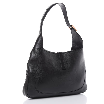 Gucci Calfskin Small Jackie O Hobo Black 3 of 14