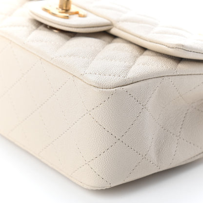 Chanel Caviar Quilted Mini Top Handle Rectangular Flap Beige 8 of 9