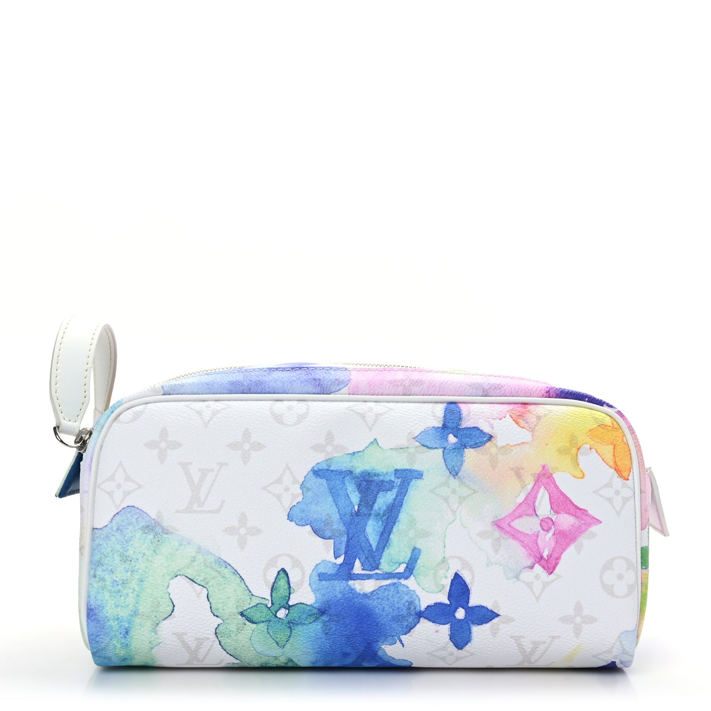 Monogram Watercolor Dopp Kit Toilet Pouch Multicolor