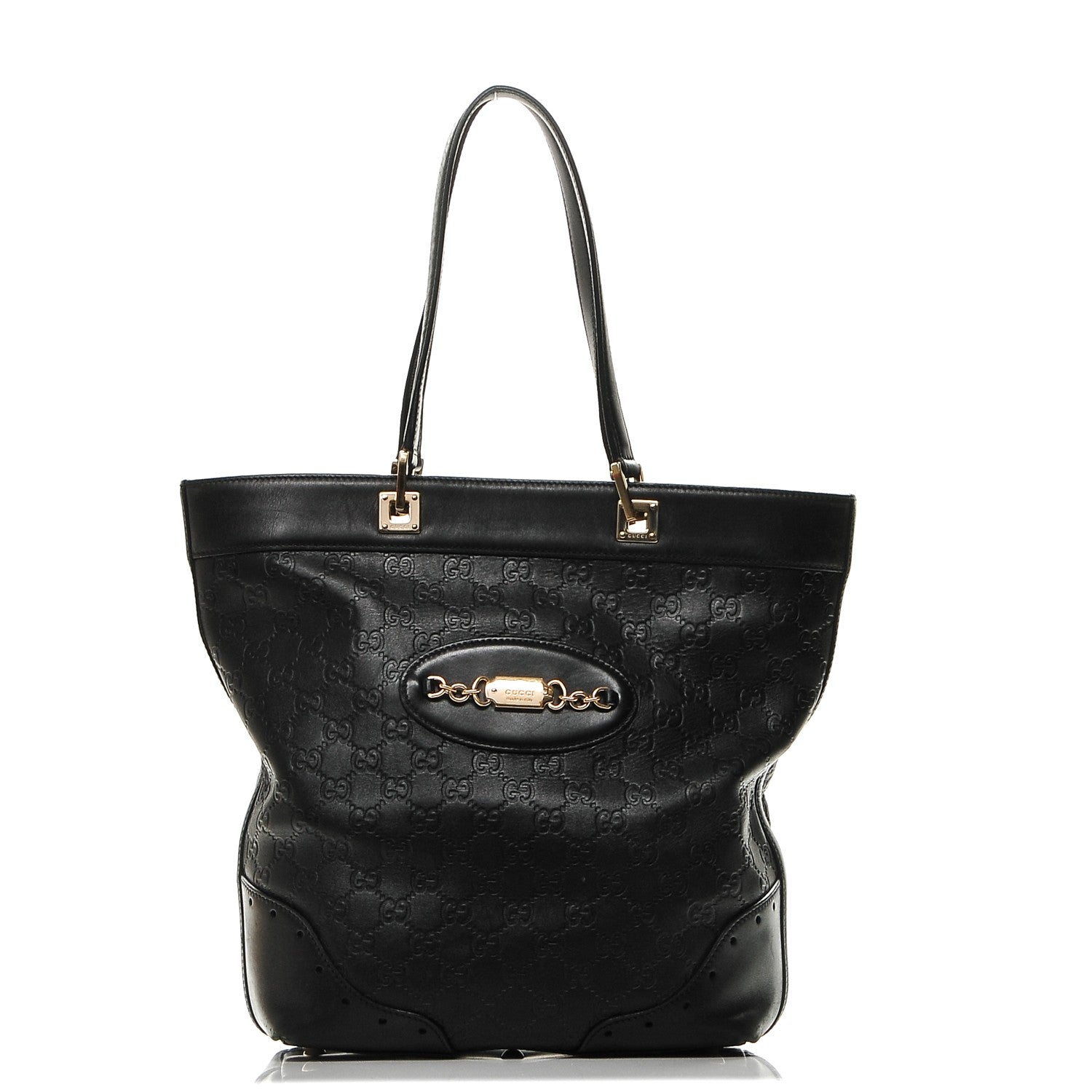 Gucci Guccissima Small Punch Tote Black 1 of 6