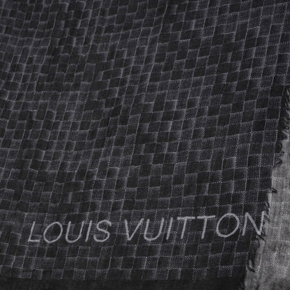 Louis Vuitton Cashmere Silk Etole Damier Stole Noir 5 of 7