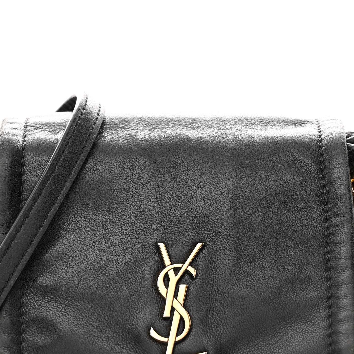 Saint Laurent Lambskin Quilted Monogram Mini Nolita Black 8 of 16