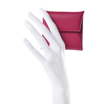 Hermes Epsom Bastia Coin Purse Rose Pourpre 2 of 8