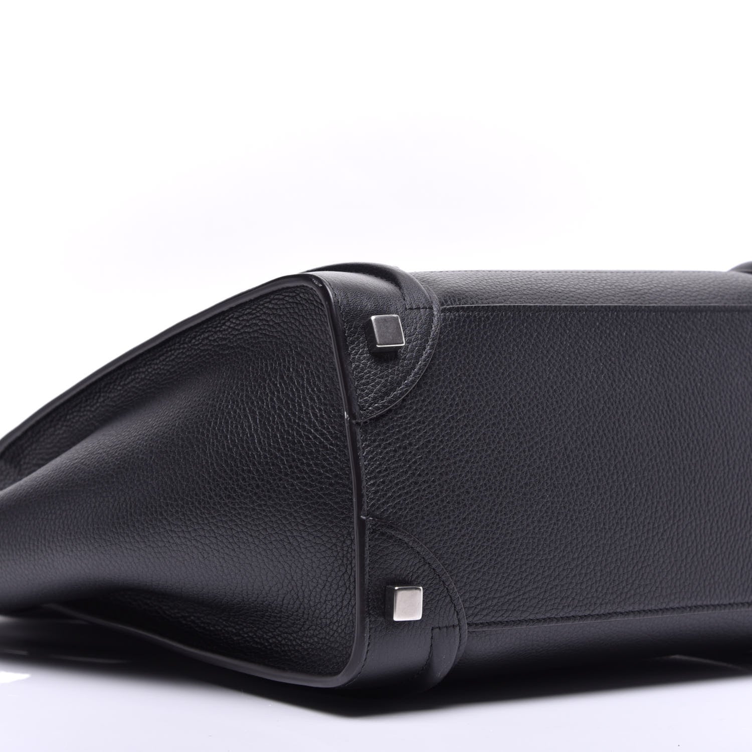 Celine Drummed Calfskin Micro Luggage Black 8 of 8