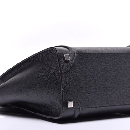 Celine Drummed Calfskin Micro Luggage Black 8 of 8