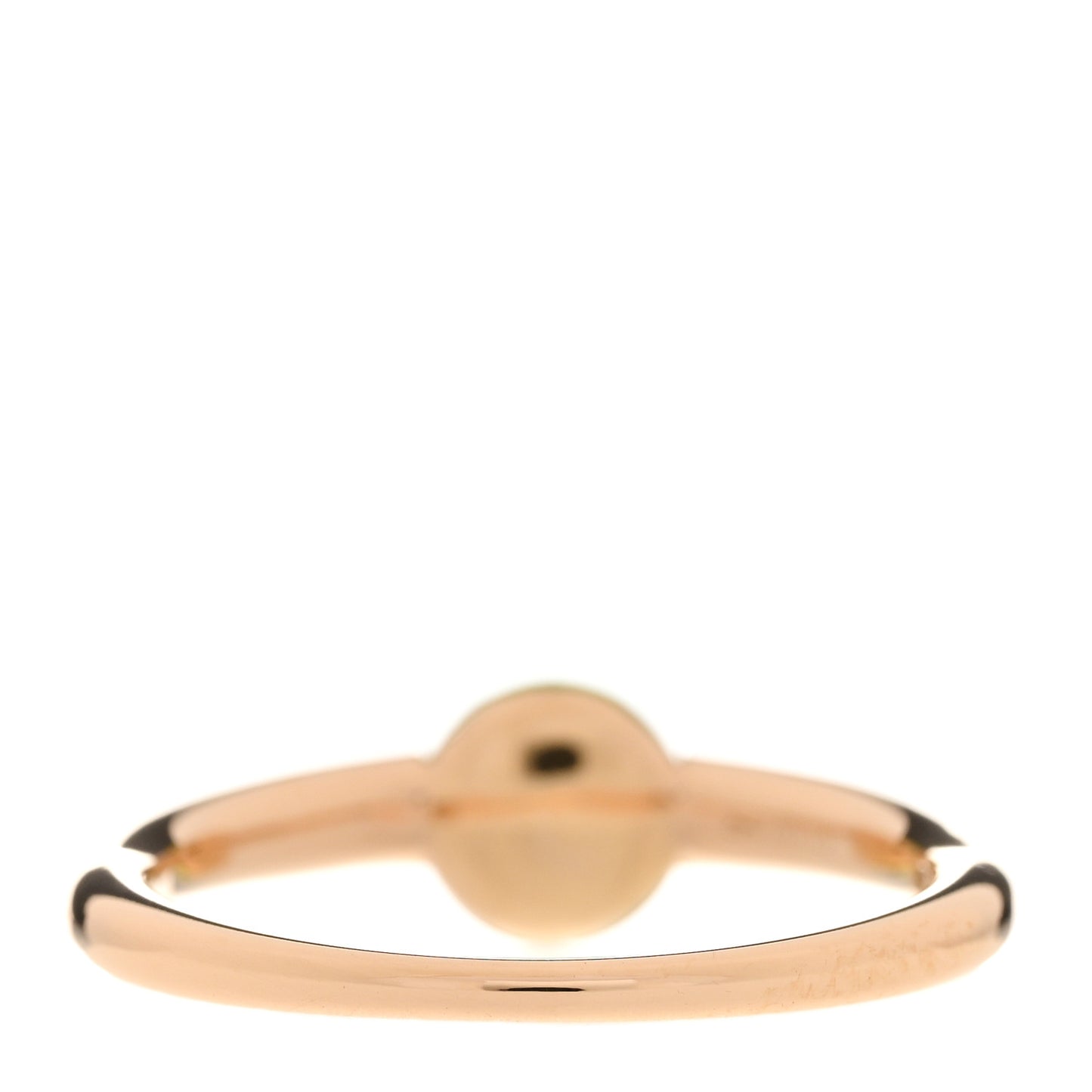 18K Rose Gold Peridot M'Ama Non M'Ama Ring 55 7.25