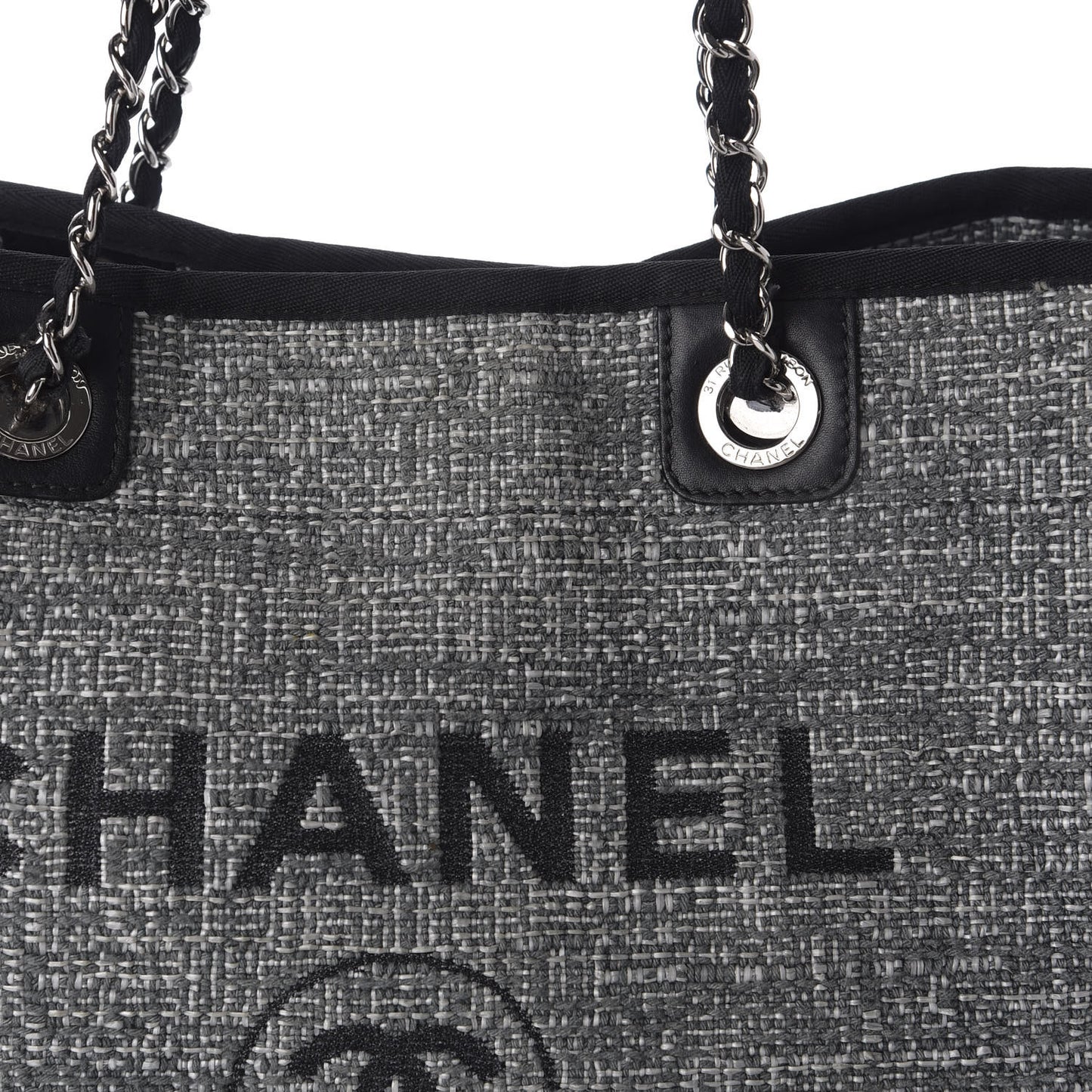 Canvas Small Deauville Tote Grey