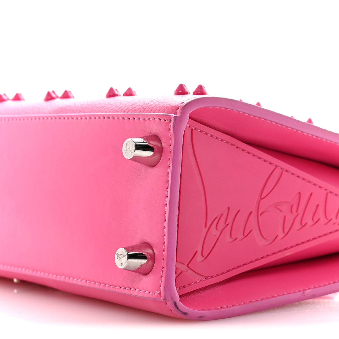 Calfskin Spikes Loubinthesky Paloma Baguette Bolerose