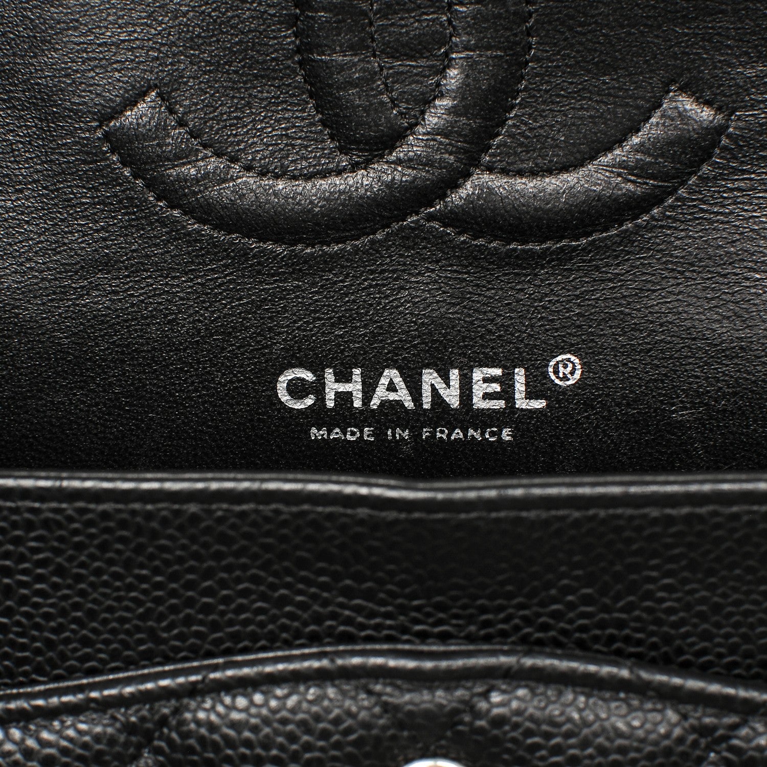 Chanel Caviar Quilted Medium Double Flap Black 6 of 7