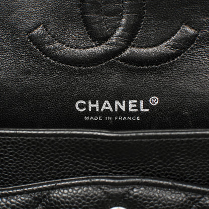 Chanel Caviar Quilted Medium Double Flap Black 6 of 7
