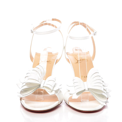 Christian Louboutin Patent Miss Valois 85 Bow Sandals 40 Latte 2 of 7