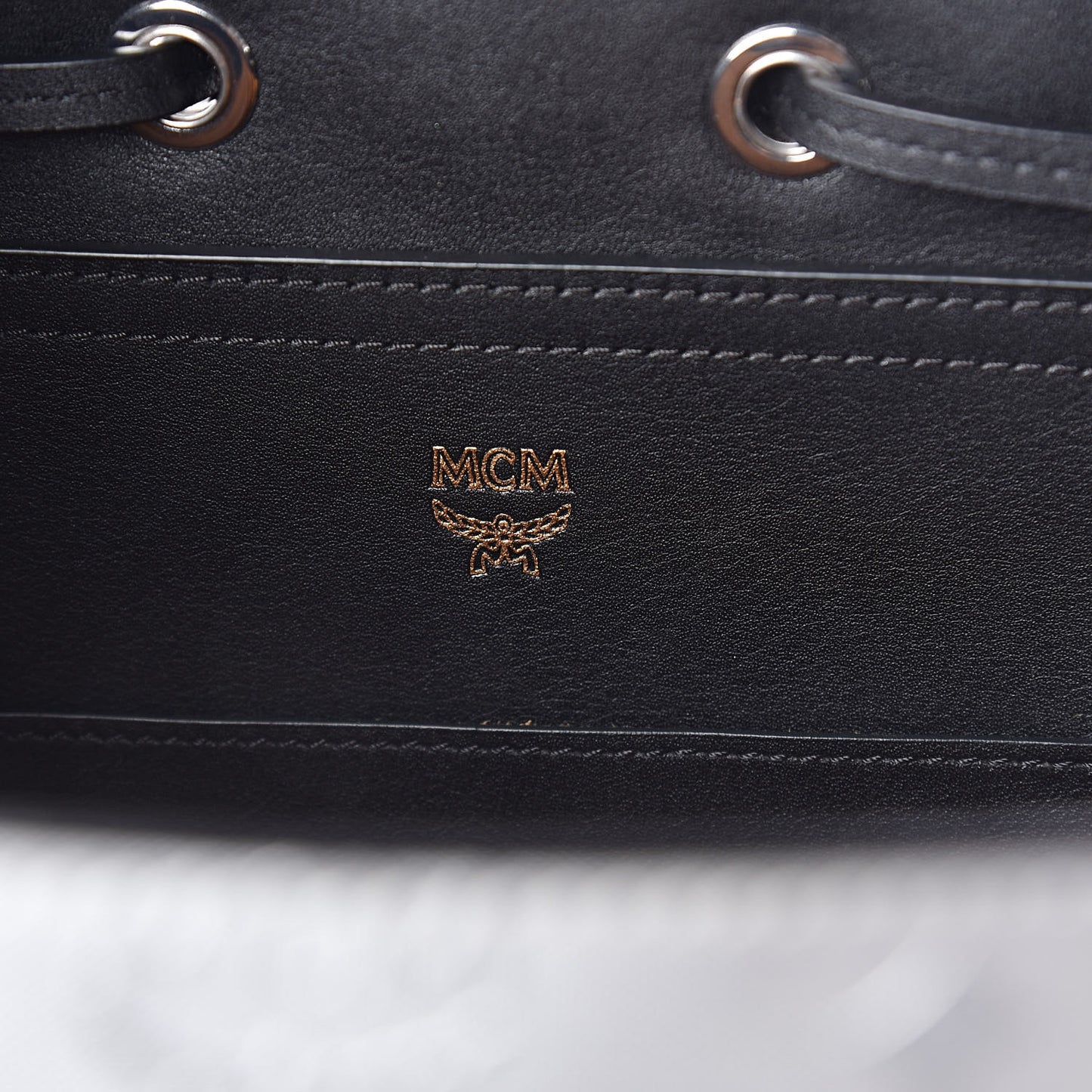 Metallic Monogram Claudia Backpack Silver Black