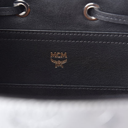 MCM Metallic Monogram Claudia Backpack Silver Black 6 of 9