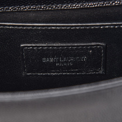 Saint Laurent Grain De Poudre Small Monogram Kate Satchel Black 7 of 8