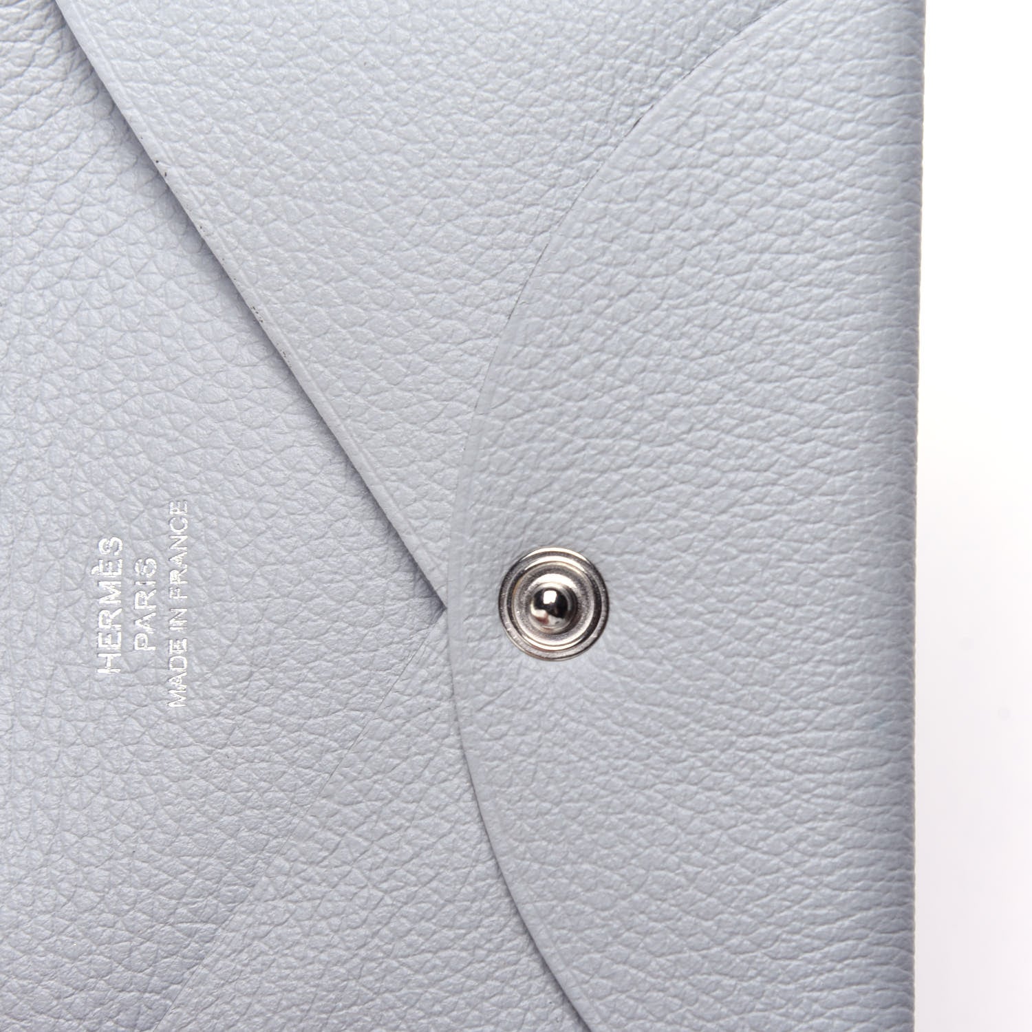 Hermes Evercolor Calvi Card Case Bleu Glacier 6 of 10