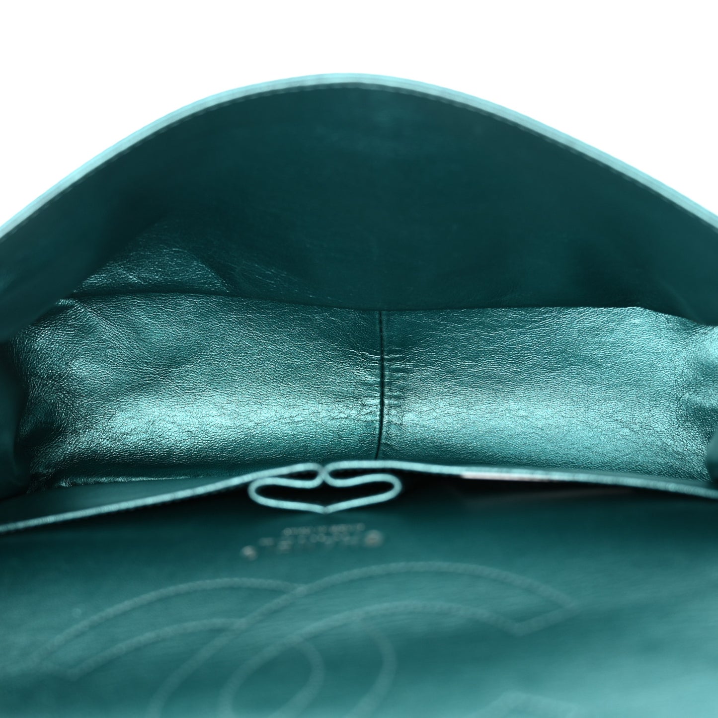 Metallic Calfskin Quilted 2.55 Reissue Flap 227 Turquoise