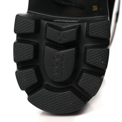 Gucci Rubber Womens Horsebit Ankle Boots 39 Black 6 of 7