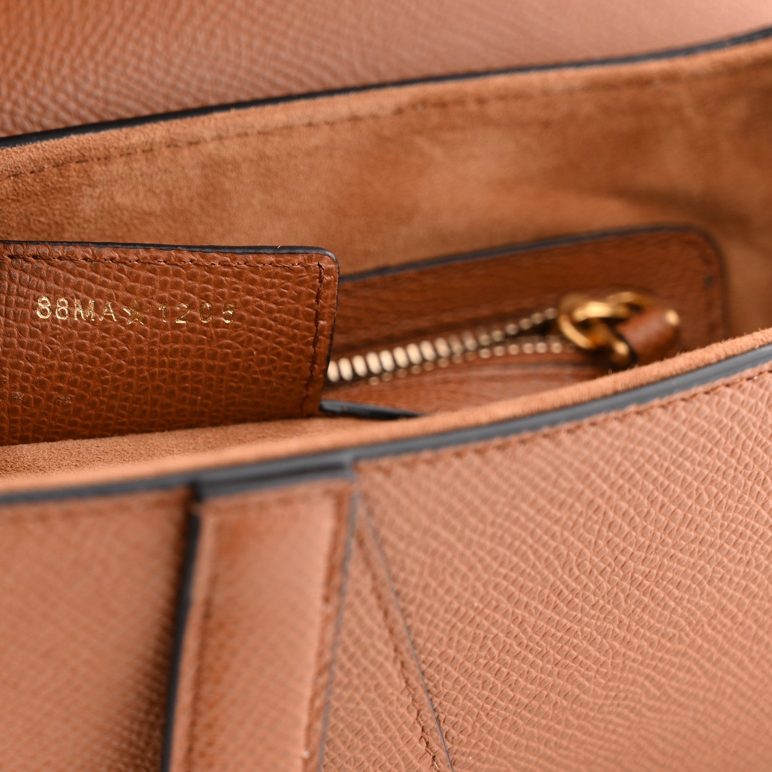 Christian Dior Grained Calfskin Saddle Bag With Strap Camello 7 of 11