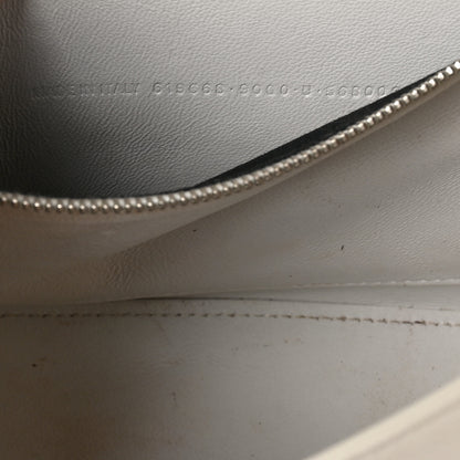 Balenciaga Grained Calfskin Medium Hourglass Top Handle Bag White 6 of 12