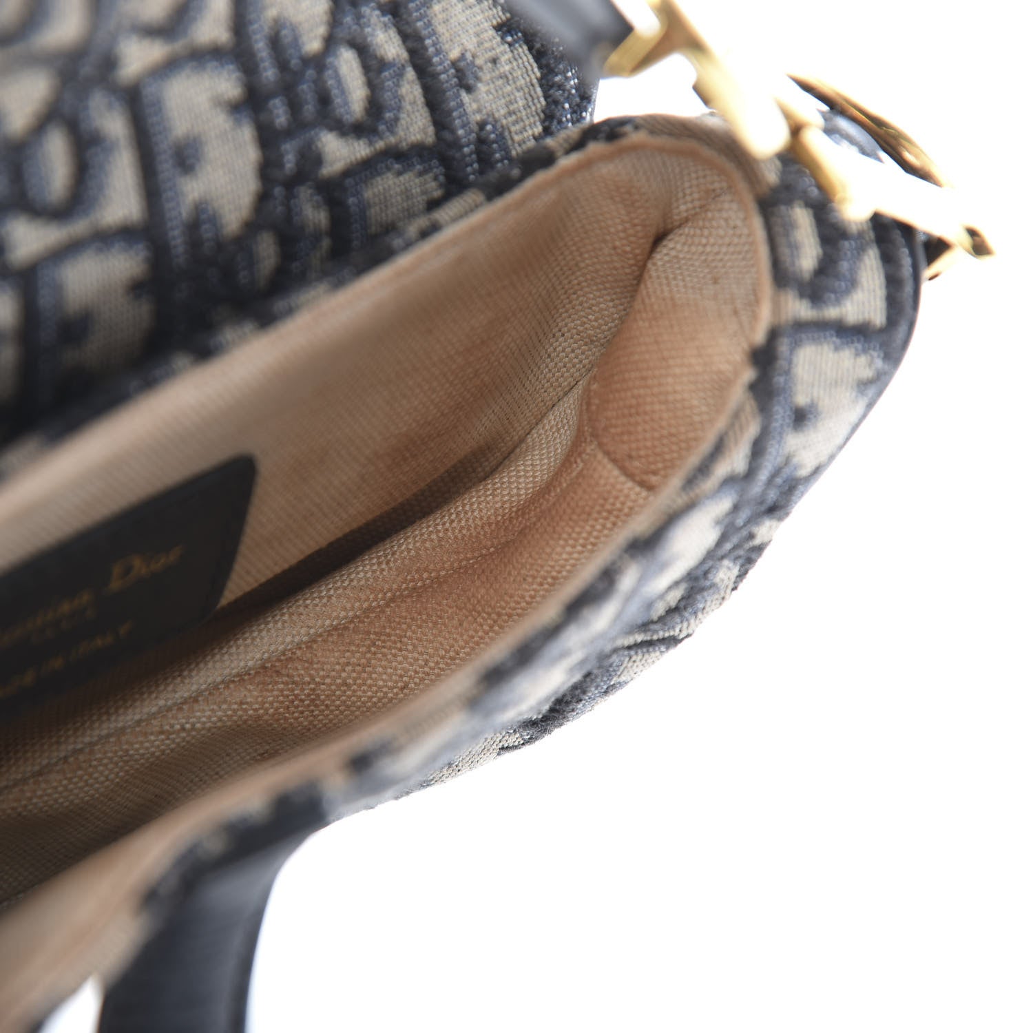 Christian Dior Oblique Mini Saddle Bag Blue 11 of 12