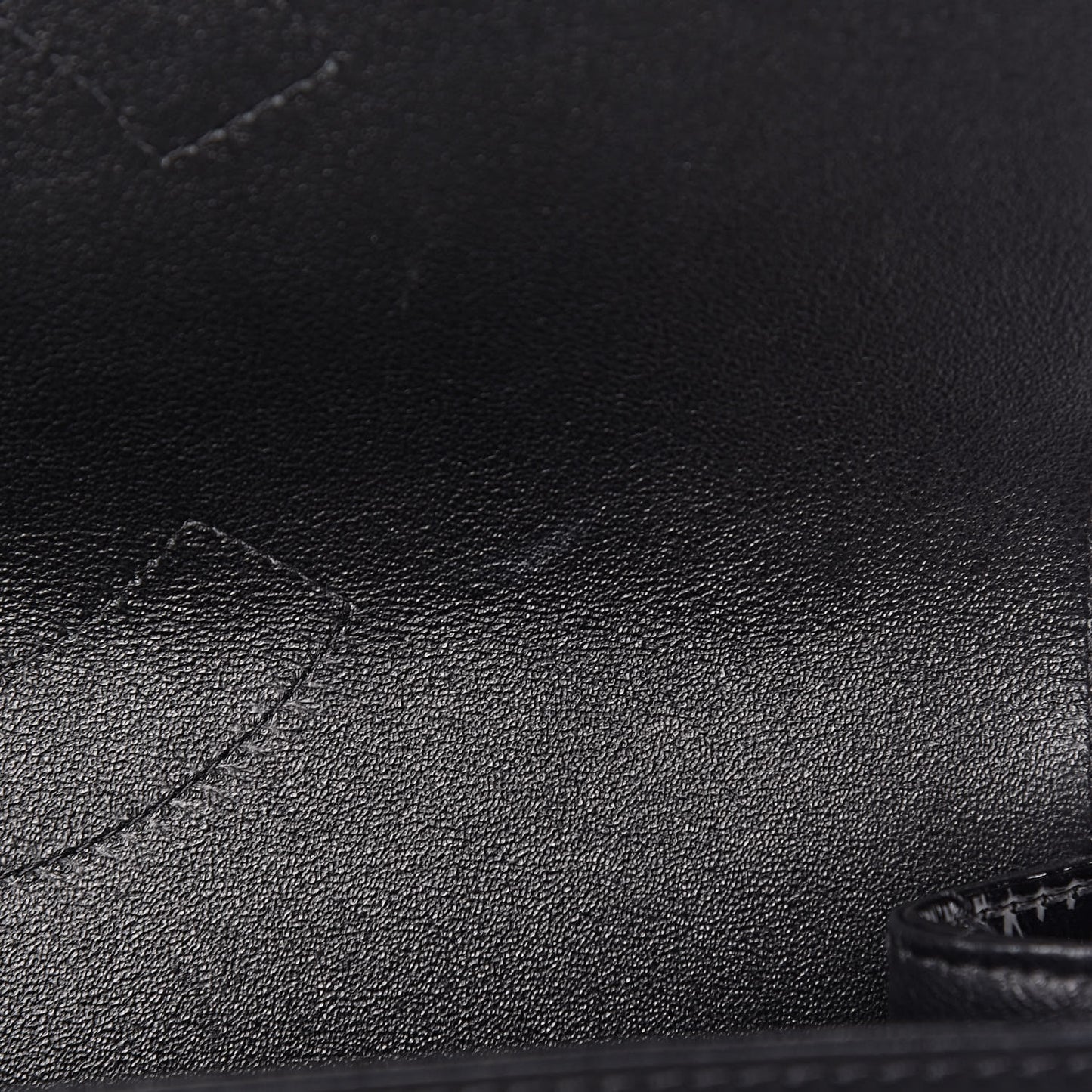 Distressed Patent Quilted 2.55 Reissue 227 Flap Black