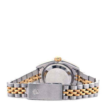 Rolex Stainless Steel 18K Yellow Gold Diamond 26mm Oyster Perpetual Datejust Watch Champagne 69173 3 of 4