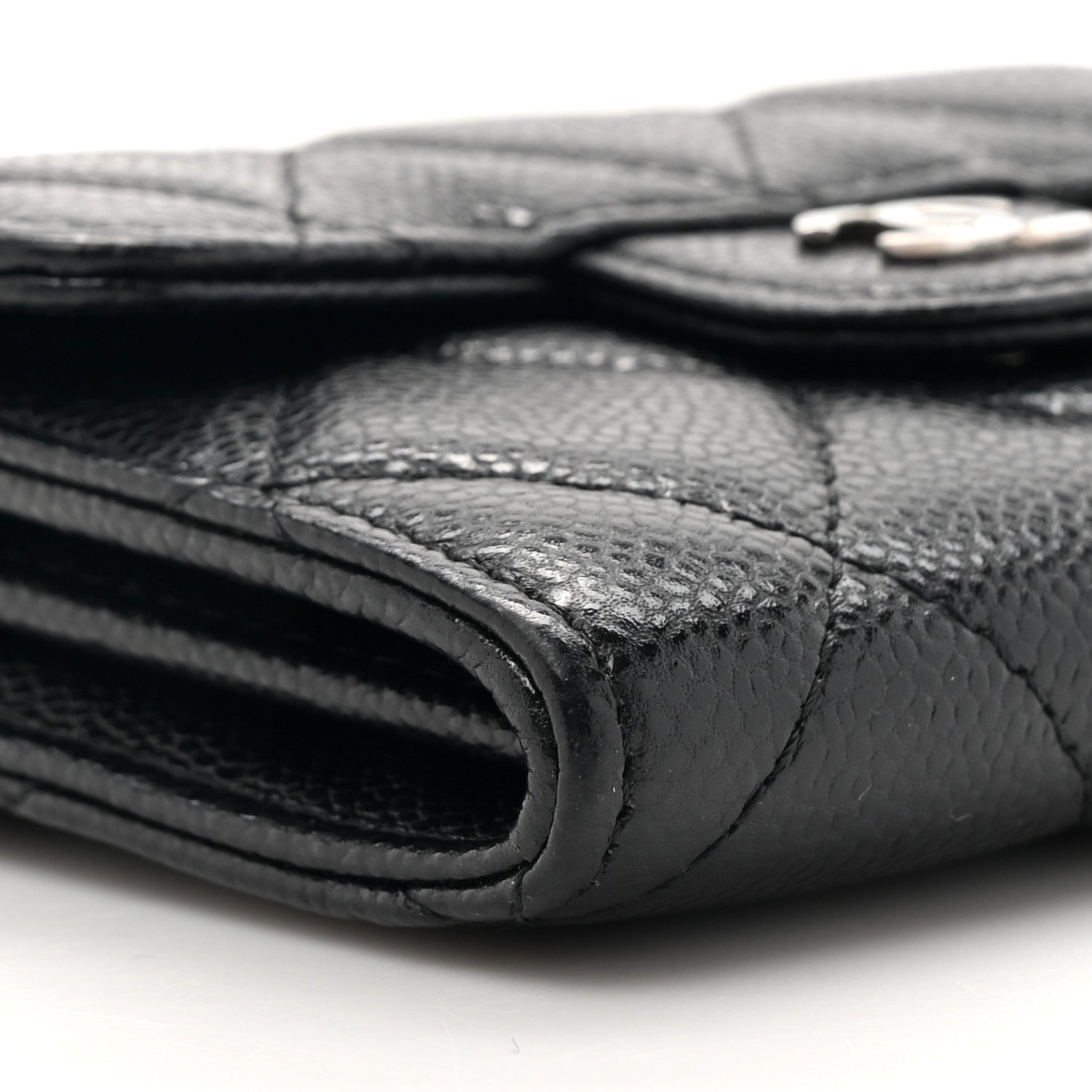 Chanel Caviar Quilted Flap Card Holder On Chain Black 12 of 13